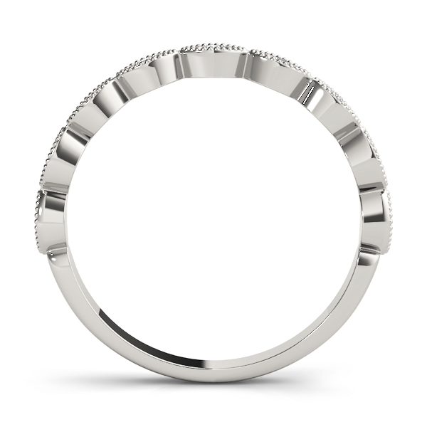  Ladies Marquise Shaped Stackable Band 1/10 Carat Total Weight   (Lab-Created) 0.06 C.T.W 10K yellow, white or rose gold - view 4