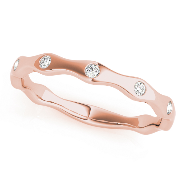  Ladies Bezel Set Stackable Band 1/10 Carat Total Weight   (Lab-Created) 0.13 C.T.W 10K yellow, white or rose gold - view 11