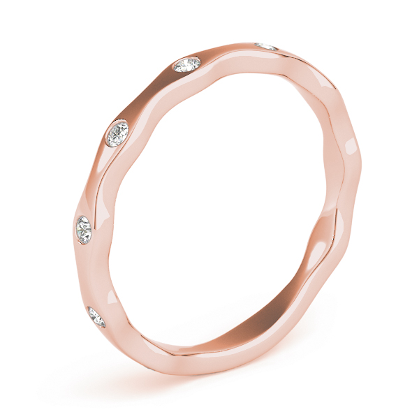  Ladies Bezel Set Stackable Band 1/10 Carat Total Weight   (Lab-Created) 0.13 C.T.W 10K yellow, white or rose gold - view 13