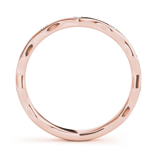  Ladies Bezel Set Stackable Band 1/10 Carat Total Weight   (Lab-Created) 0.13 C.T.W 10K yellow, white or rose gold - view 15
