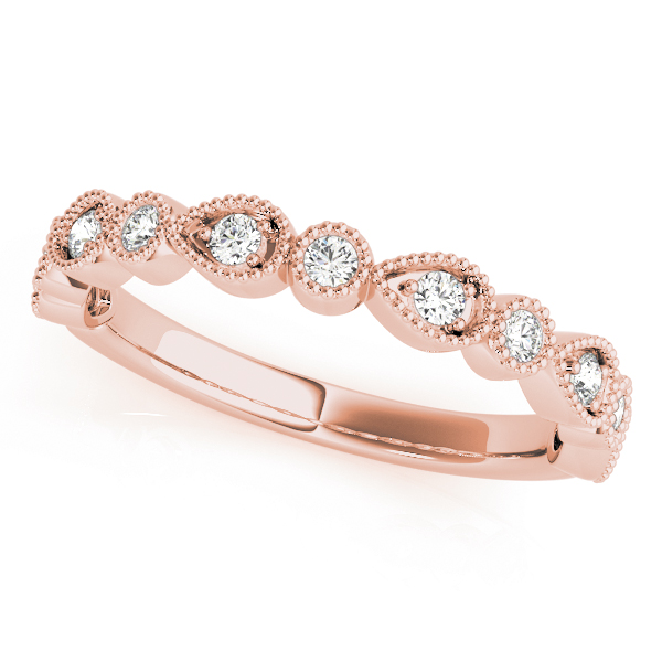  Ladies Alternating Pear & Round Diamond Band .15 Carat Total Weight   (Lab-Created) 0.16 C.T.W 10K yellow, white or rose gold - view 10