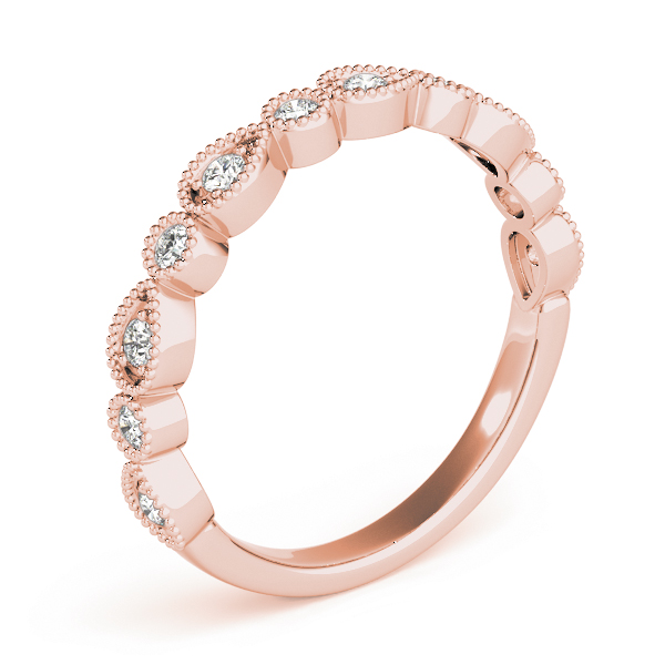  Ladies Alternating Pear & Round Diamond Band .15 Carat Total Weight   (Lab-Created) 0.16 C.T.W 10K yellow, white or rose gold - view 11