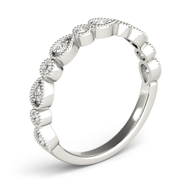  Ladies Alternating Pear & Round Diamond Band .15 Carat Total Weight   (Lab-Created) 0.16 C.T.W 10K yellow, white or rose gold - view 2