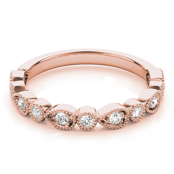  Ladies Alternating Pear & Round Diamond Band .15 Carat Total Weight   (Lab-Created) 0.16 C.T.W 10K yellow, white or rose gold - view 12