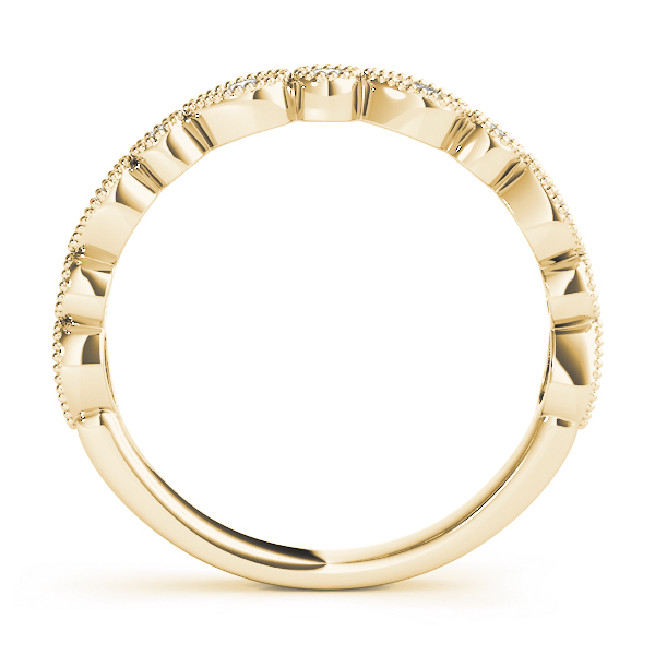  Ladies Alternating Pear & Round Diamond Band .15 Carat Total Weight   (Lab-Created) 0.16 C.T.W 10K yellow, white or rose gold - view 8