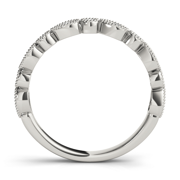  Ladies Alternating Pear & Round Diamond Band .15 Carat Total Weight   (Lab-Created) 0.16 C.T.W 10K yellow, white or rose gold - view 4