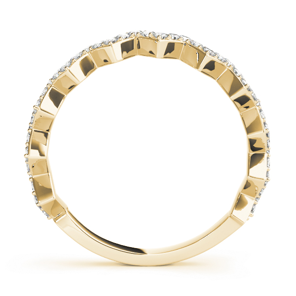  Ladies Stackable Prong Set Zigzag Band 1/3 Carat Total Weight   (Lab-Created) 0.30 C.T.W 10K yellow, white or rose gold - view 8