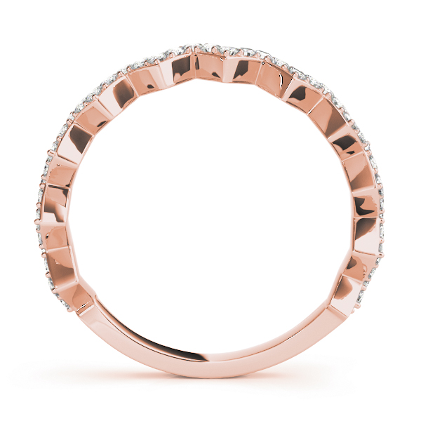  Ladies Stackable Prong Set Zigzag Band 1/3 Carat Total Weight   (Lab-Created) 0.30 C.T.W 10K yellow, white or rose gold - view 13