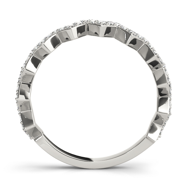  Ladies Stackable Prong Set Zigzag Band 1/3 Carat Total Weight   (Lab-Created) 0.30 C.T.W 10K yellow, white or rose gold - view 4