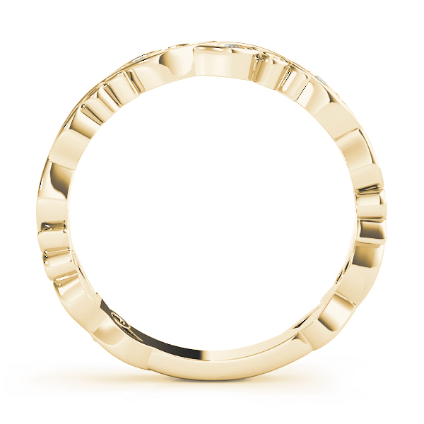  Ladies Nature Inspired Floral Stackable Fashion Band 0.04 Carat Total Weight  0.04 C.T.W 10K yellow, white or rose gold - view 6