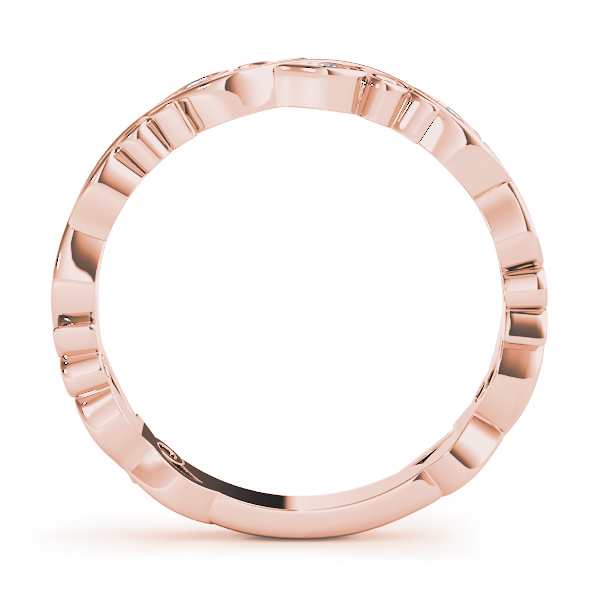  Ladies Nature Inspired Floral Stackable Fashion Band 0.04 Carat Total Weight  0.04 C.T.W 10K yellow, white or rose gold - view 11