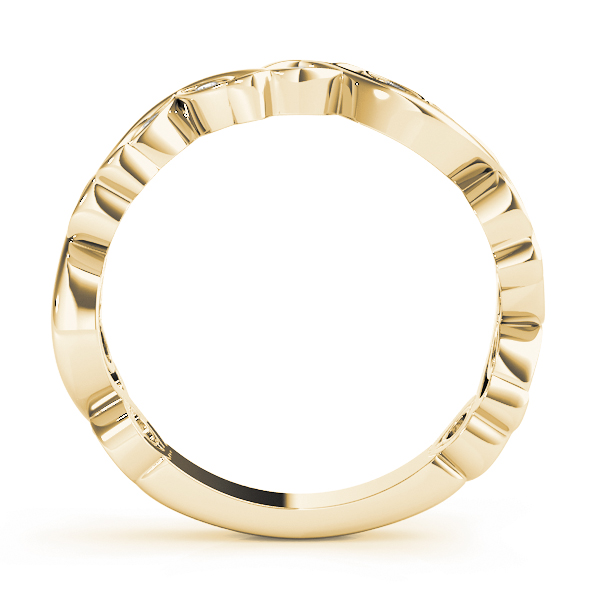 Ladies Nature Inspired Floral Stackable Wedding Bands 1/5 Carat Total Weight   (Lab-Created) 0.23 C.T.W 10K yellow, white or rose gold - view 6