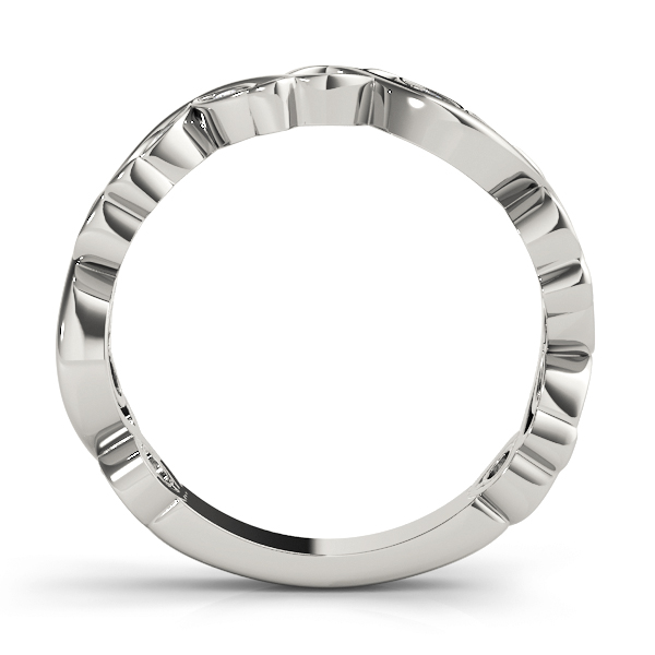  Ladies Nature Inspired Floral Stackable Wedding Bands 1/5 Carat Total Weight   (Lab-Created) 0.23 C.T.W 10K yellow, white or rose gold - view 3