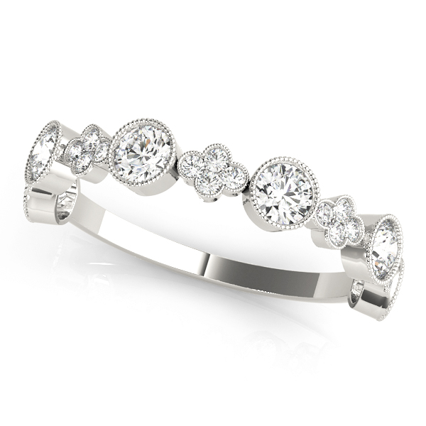 Round & Clover Milgrain Band | USA Jewels