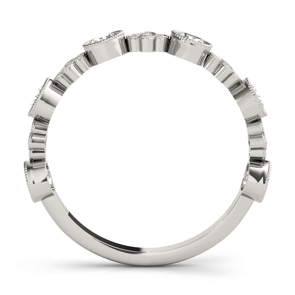  Ladies Round & Clover Milgrain Band 1/3 Carat Total Weight   (Lab-Created) 0.30 C.T.W 10K yellow, white or rose gold - view 3