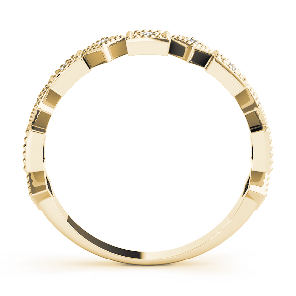  Ladies Vintage-Inspired Milgrain Band 1/10 Carat Total Weight   (Lab-Created) 0.06 C.T.W 10K yellow, white or rose gold - view 6