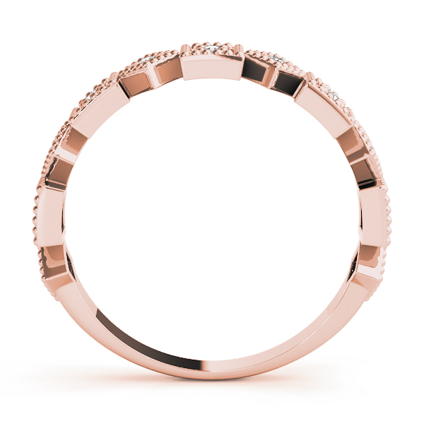  Ladies Vintage-Inspired Milgrain Band 1/10 Carat Total Weight   (Lab-Created) 0.06 C.T.W 10K yellow, white or rose gold - view 10