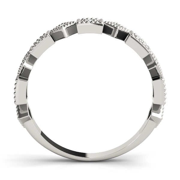  Ladies Vintage-Inspired Milgrain Band 1/10 Carat Total Weight   (Lab-Created) 0.06 C.T.W 10K yellow, white or rose gold - view 3
