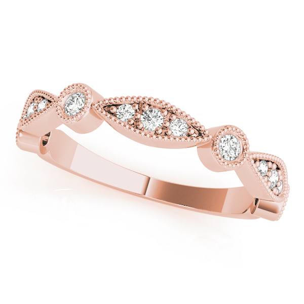  Ladies Stackable Milgrain Band .15 Carat Total Weight   (Lab-Created) 0.15 C.T.W 10K yellow, white or rose gold - view 8