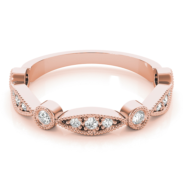  Ladies Stackable Milgrain Band .15 Carat Total Weight   (Lab-Created) 0.15 C.T.W 10K yellow, white or rose gold - view 9