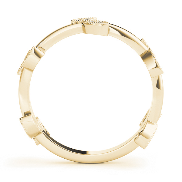  Ladies Nature Inspired Leaf Shape Fashion Band 1/10 Carat Total Weight   (Lab-Created) 0.12 C.T.W 10K yellow, white or rose gold - view 6