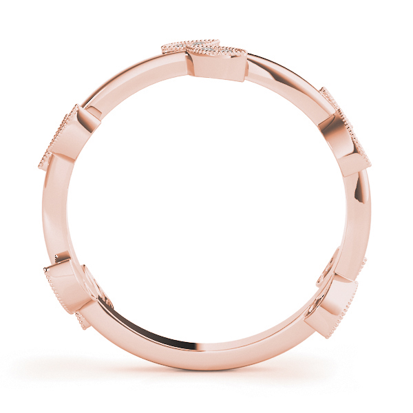  Ladies Nature Inspired Leaf Shape Fashion Band 1/10 Carat Total Weight   (Lab-Created) 0.12 C.T.W 10K yellow, white or rose gold - view 10