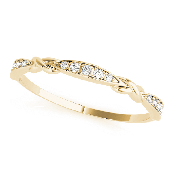  Ladies Stackable Vintage Inspired Band 1/10 Carat Total Weight   (Lab-Created) 0.06 C.T.W 10K yellow, white or rose gold - view 4