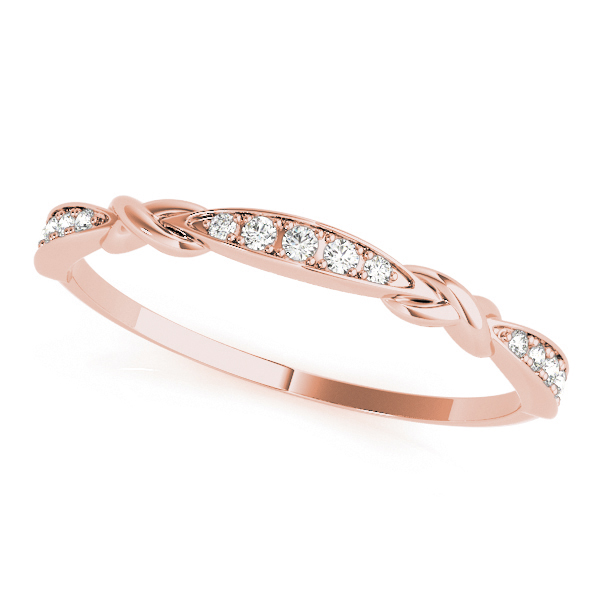  Ladies Stackable Vintage Inspired Band 1/10 Carat Total Weight   (Lab-Created) 0.06 C.T.W 10K yellow, white or rose gold - view 8