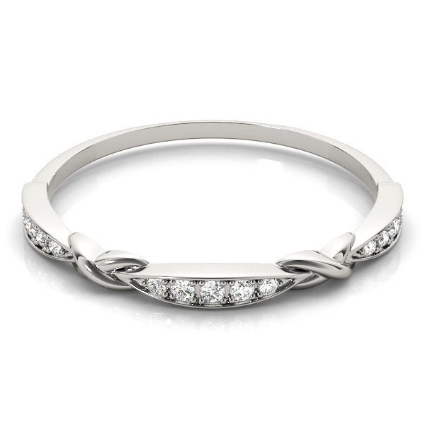  Ladies Stackable Vintage Inspired Band 1/10 Carat Total Weight   (Lab-Created) 0.06 C.T.W 10K yellow, white or rose gold - view 2
