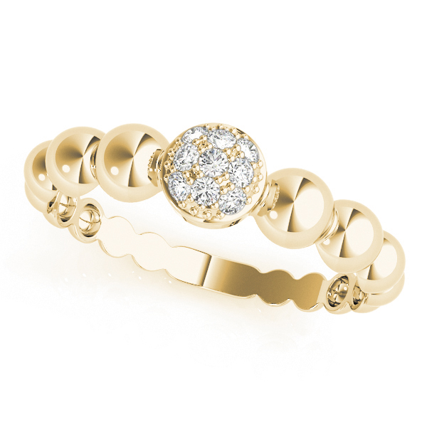  Ladies Stackable Fashion Band 1/10 Carat Total Weight   (Lab-Created) 0.06 C.T.W 10K yellow, white or rose gold - view 4