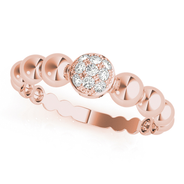  Ladies Stackable Fashion Band 1/10 Carat Total Weight   (Lab-Created) 0.06 C.T.W 10K yellow, white or rose gold - view 8