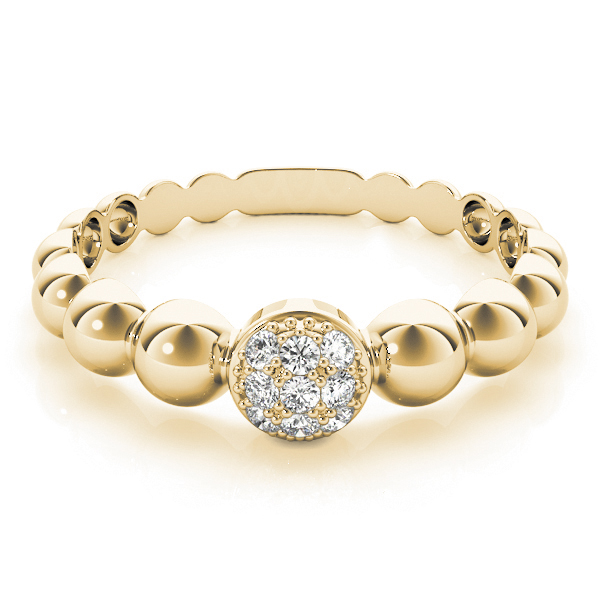 Ladies Stackable Fashion Band 1/10 Carat Total Weight   (Lab-Created) 0.06 C.T.W 10K yellow, white or rose gold - view 5