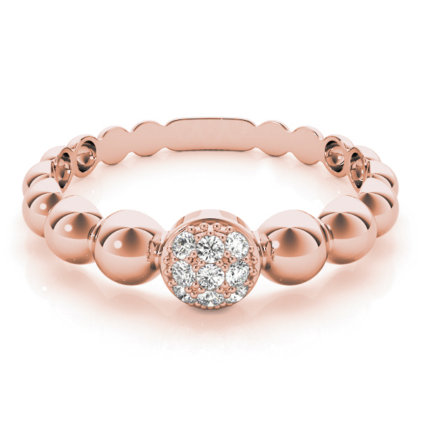  Ladies Stackable Fashion Band 1/10 Carat Total Weight   (Lab-Created) 0.06 C.T.W 10K yellow, white or rose gold - view 9