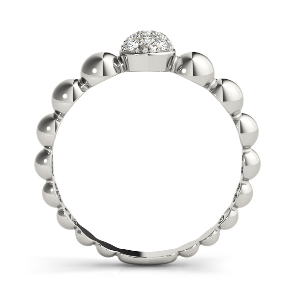  Ladies Stackable Fashion Band 1/10 Carat Total Weight   (Lab-Created) 0.06 C.T.W 10K yellow, white or rose gold - view 3