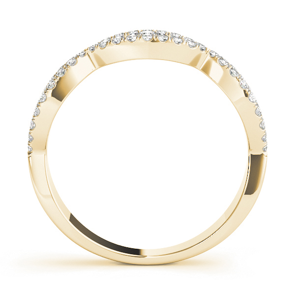  Ladies Double Row Infinity Prong Set Wedding Bands 1/3 Carat Total Weight   (Lab-Created) 0.33 C.T.W 10K yellow, white or rose gold - view 6