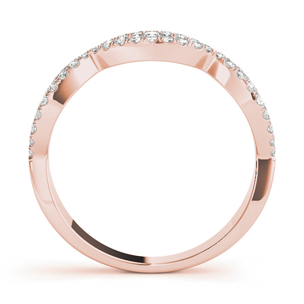  Ladies Double Row Infinity Prong Set Wedding Bands 1/3 Carat Total Weight   (Lab-Created) 0.33 C.T.W 10K yellow, white or rose gold - view 10