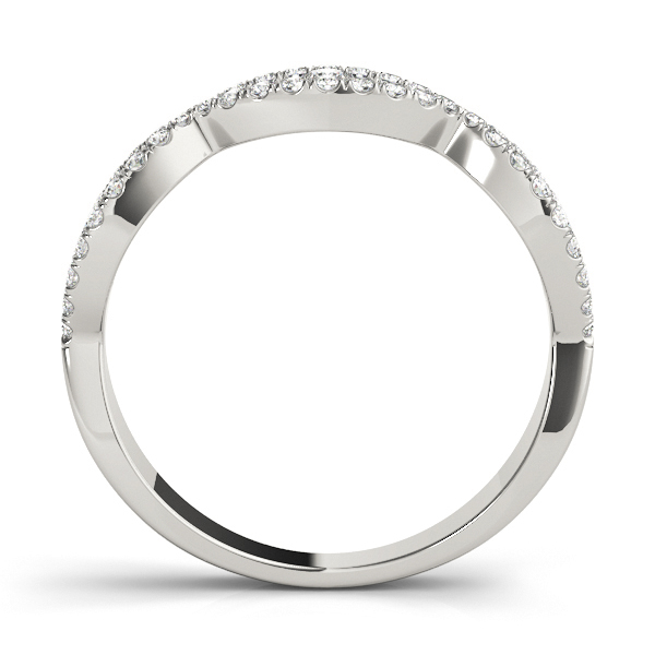  Ladies Double Row Infinity Prong Set Wedding Bands 1/3 Carat Total Weight   (Lab-Created) 0.33 C.T.W 10K yellow, white or rose gold - view 3