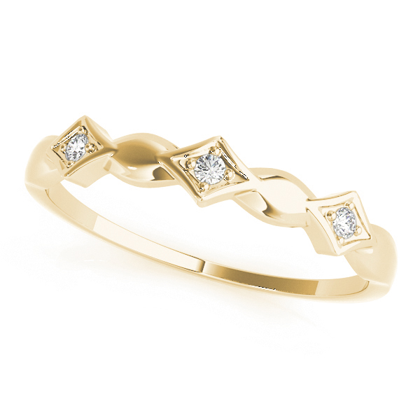 Ladies Stackable Fashion Band 0.03 Carat Total Weight  0.03 C.T.W 10K yellow, white or rose gold - view 4
