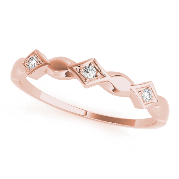  Ladies Stackable Fashion Band 0.03 Carat Total Weight  0.03 C.T.W 10K yellow, white or rose gold - view 8