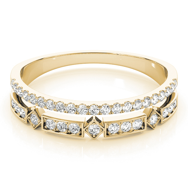  Ladies Double Row Fashion Band .15 Carat Total Weight   (Lab-Created) 0.18 C.T.W 10K yellow, white or rose gold - view 7
