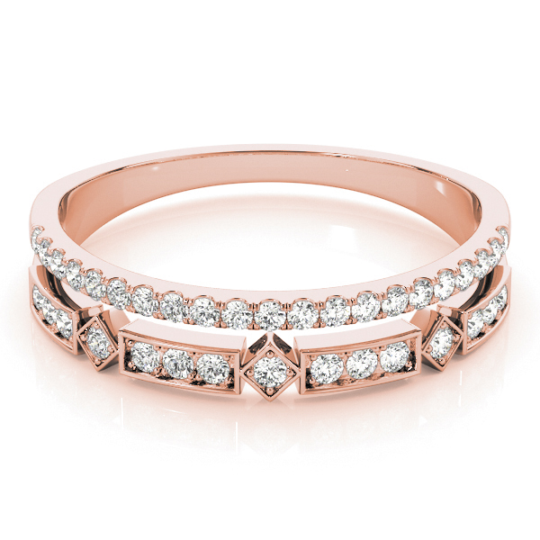  Ladies Double Row Fashion Band .15 Carat Total Weight   (Lab-Created) 0.18 C.T.W 10K yellow, white or rose gold - view 12