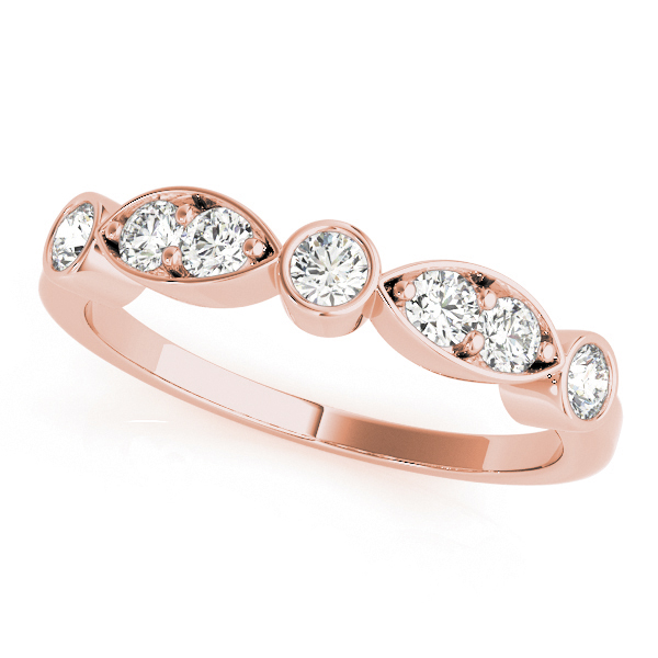  Ladies Bezel Set Marquise Wedding Band 1/3 Carat Total Weight   (Lab-Created) 0.36 C.T.W 10K yellow, white or rose gold - view 10