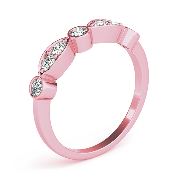  Ladies Bezel Set Marquise Wedding Band 1/3 Carat Total Weight   (Lab-Created) 0.36 C.T.W 10K yellow, white or rose gold - view 11
