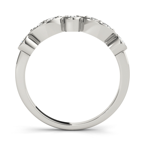  Ladies Bezel Set Marquise Wedding Band 1/3 Carat Total Weight   (Lab-Created) 0.36 C.T.W 10K yellow, white or rose gold - view 3