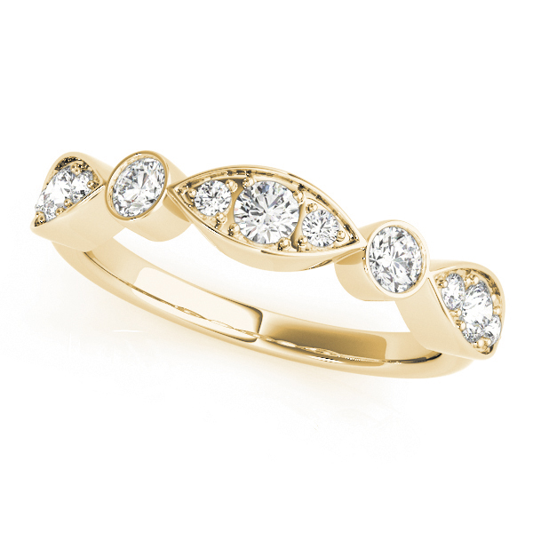  Ladies Bezel Set Stackable Wedding Band 0.81 Carat Total Weight   (Lab-Created) 0.81 C.T.W 10K yellow, white or rose gold - view 4