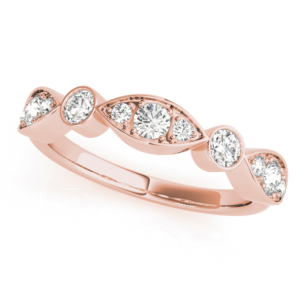  Ladies Bezel Set Stackable Wedding Band 0.81 Carat Total Weight   (Lab-Created) 0.81 C.T.W 10K yellow, white or rose gold - view 8