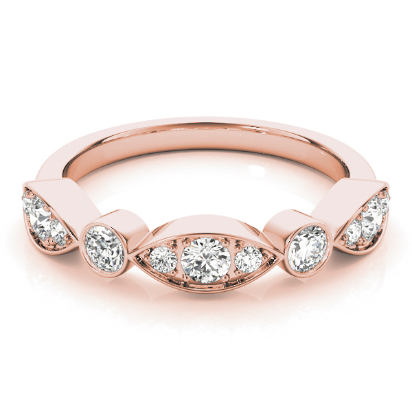  Ladies Bezel Set Stackable Wedding Band 0.81 Carat Total Weight   (Lab-Created) 0.81 C.T.W 10K yellow, white or rose gold - view 9