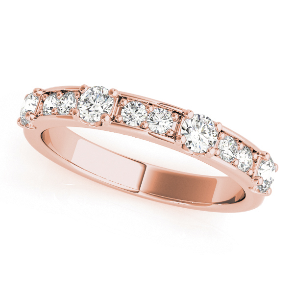  Ladies Channel In Prong Stackable Wedding Band 5/8 Carat Total Weight   (Lab-Created) 0.58 C.T.W 10K yellow, white or rose gold - view 8