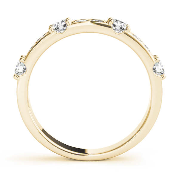  Ladies Channel In Prong Stackable Wedding Band 5/8 Carat Total Weight   (Lab-Created) 0.58 C.T.W 10K yellow, white or rose gold - view 6