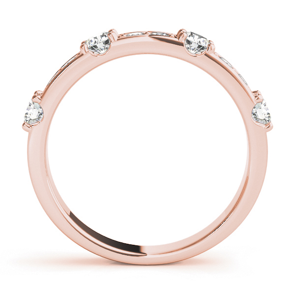  Ladies Channel In Prong Stackable Wedding Band 5/8 Carat Total Weight   (Lab-Created) 0.58 C.T.W 10K yellow, white or rose gold - view 10